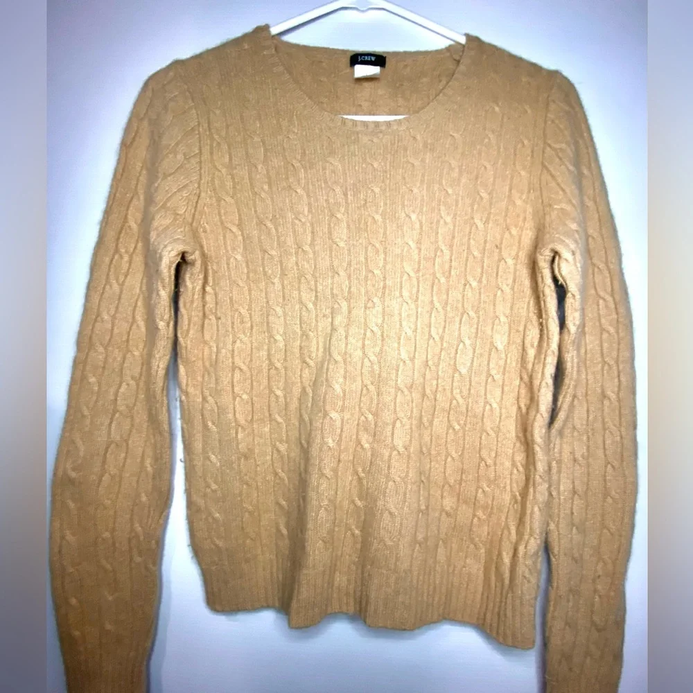 J.Crew Sweater. Size Large in Women’s. Tan color. - Picture 2 of 3